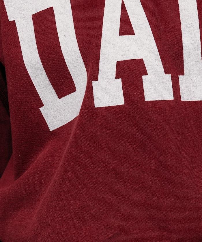 復古V領字母長袖T恤