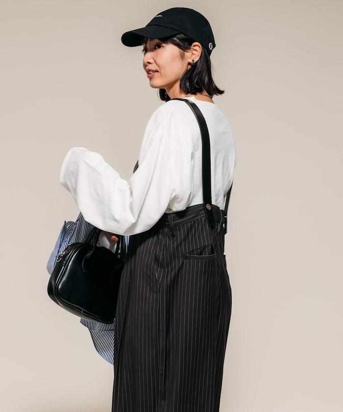 復古V領字母長袖T恤