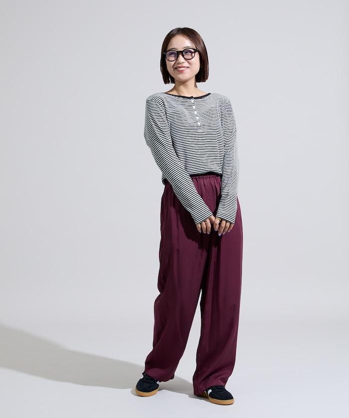 纖維感休閒長褲