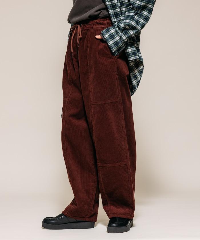 燈芯絨燈籠褲/弧形褲