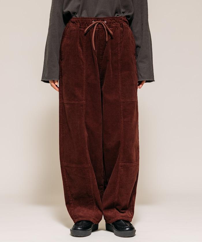 燈芯絨燈籠褲/弧形褲