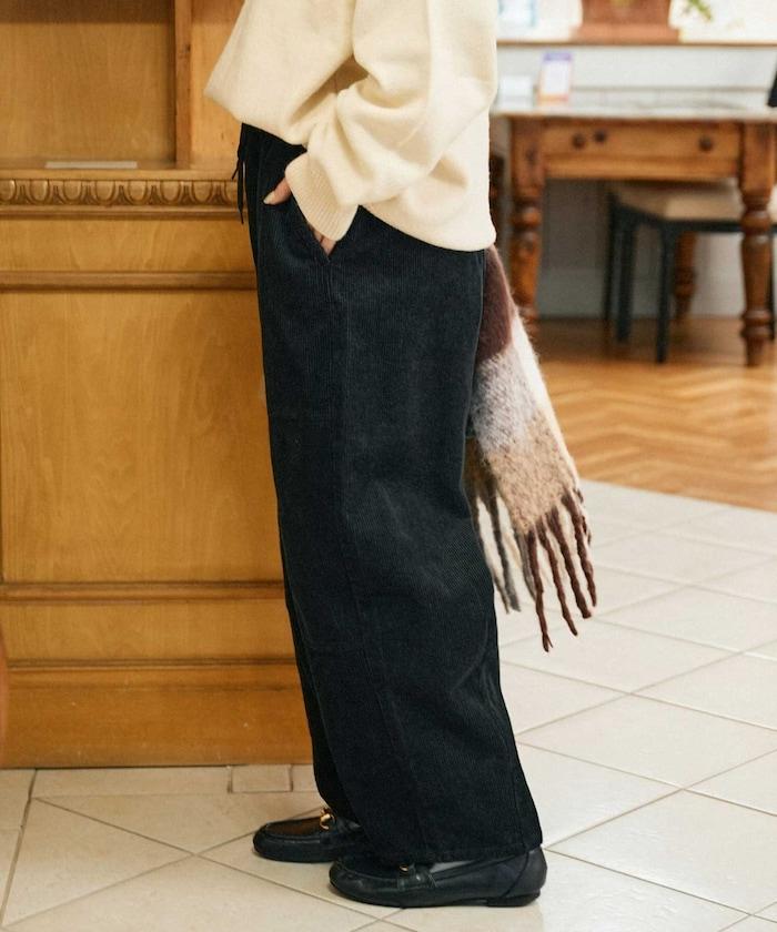 燈芯絨燈籠褲/弧形褲