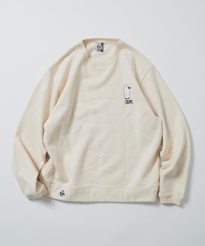 CHUMS×FREAK'S STORE/CHUMS特別款 隨機Booby鳥背部印花圓領衛衣/幽靈圖案