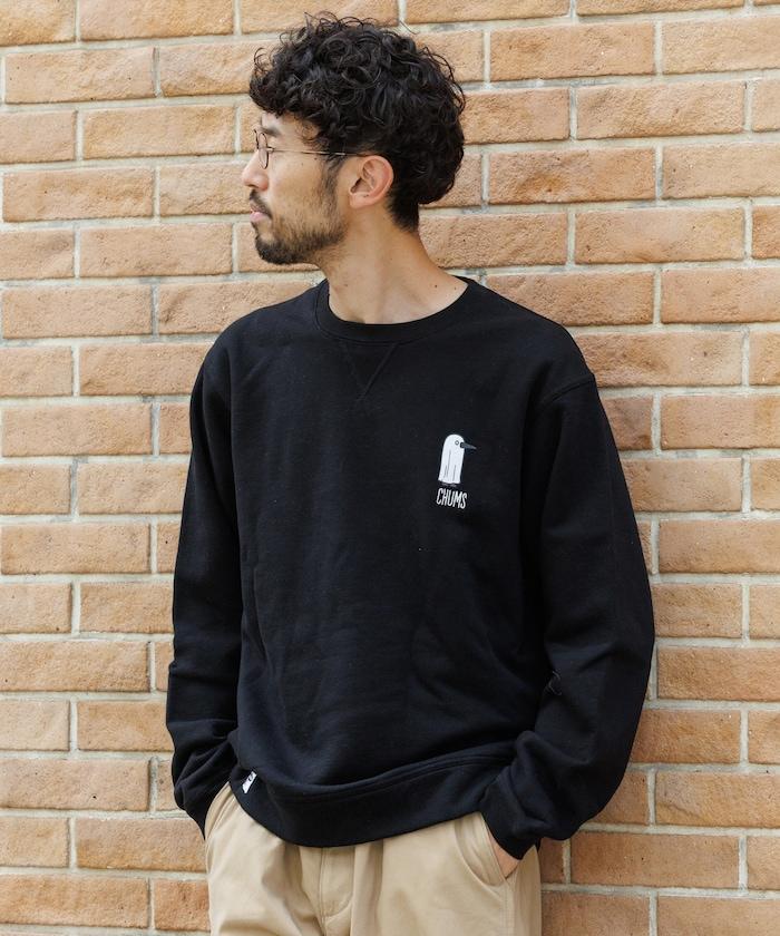 CHUMS×FREAK'S STORE/CHUMS特別款 隨機Booby鳥背部印花圓領衛衣/幽靈圖案