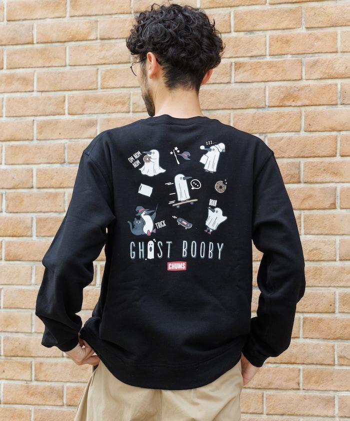 CHUMS×FREAK'S STORE/CHUMS特別款 隨機Booby鳥背部印花圓領衛衣/幽靈圖案