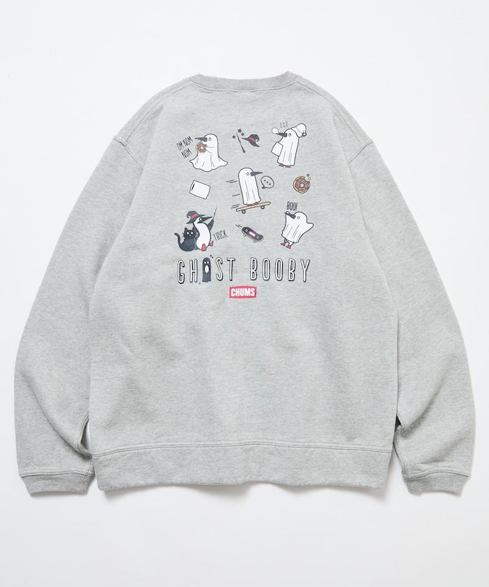 CHUMS×FREAK'S STORE/CHUMS特別款 隨機Booby鳥背部印花圓領衛衣/幽靈圖案