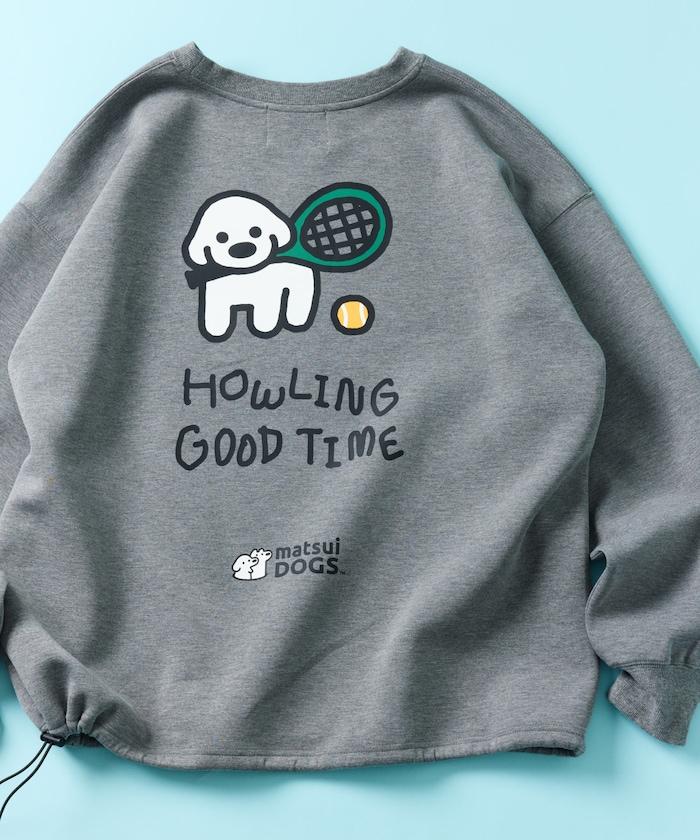 matsui×FREAK'S STORE 特別款「TENNIS」抽繩後背印花圓領衛衣