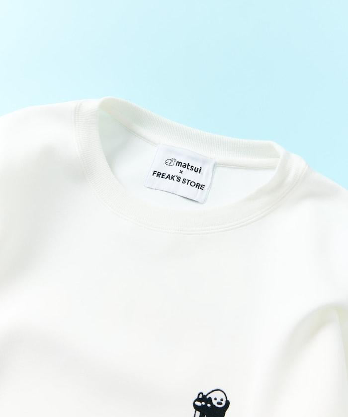 matsui×FREAK'S STORE 特別款「TENNIS」抽繩後背印花圓領衛衣