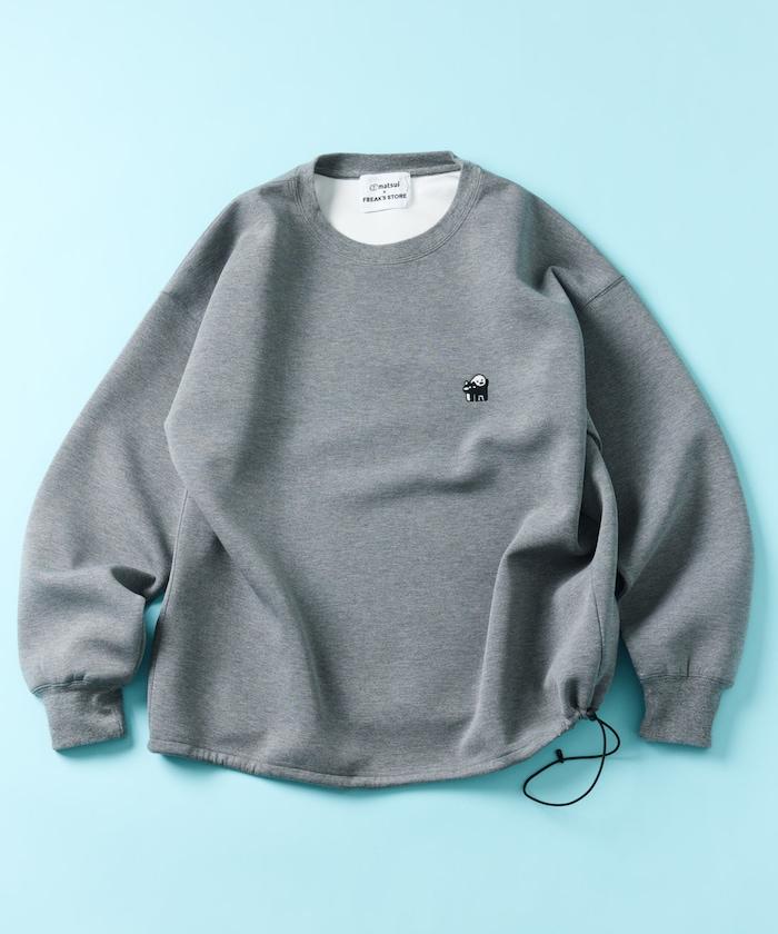 matsui×FREAK'S STORE 特別款「TENNIS」抽繩後背印花圓領衛衣