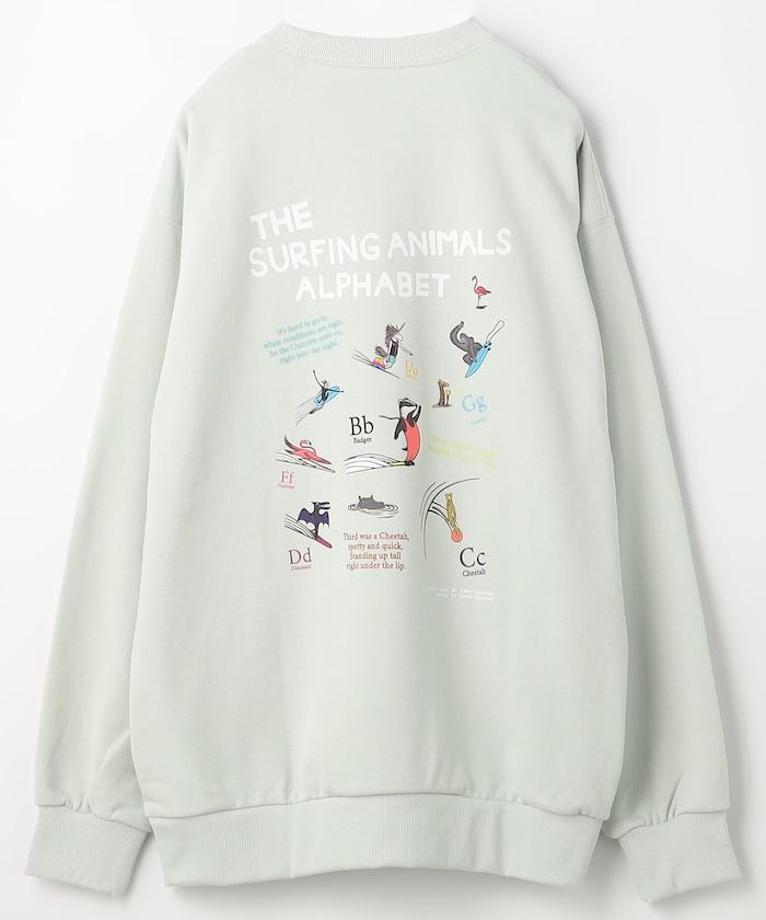 Surfing animals 動物衝浪 圓領衛衣