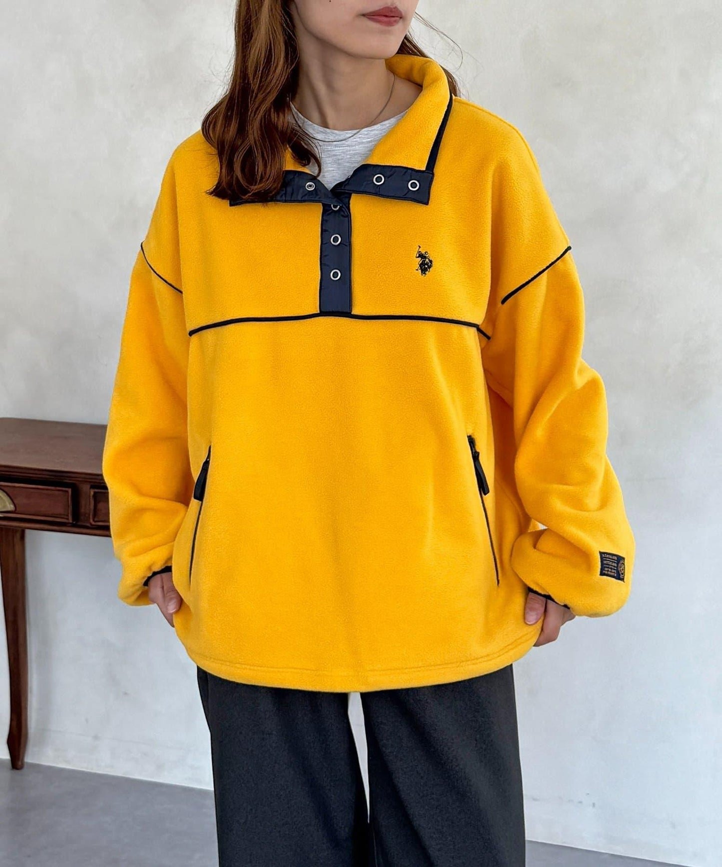 【U.S. POLO ASSN.】抓絨套頭衫