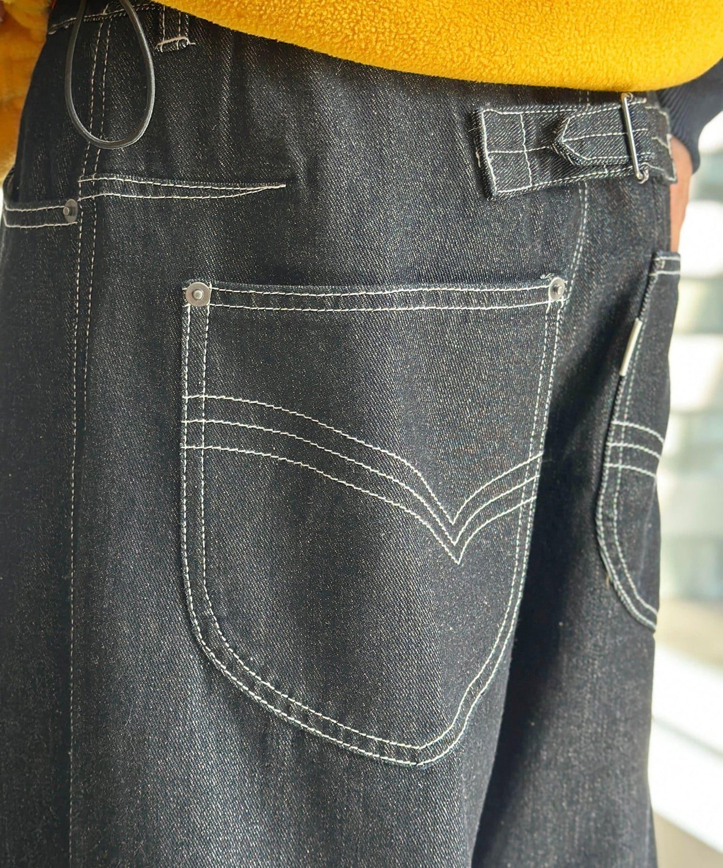 復古風寬鬆牛仔褲