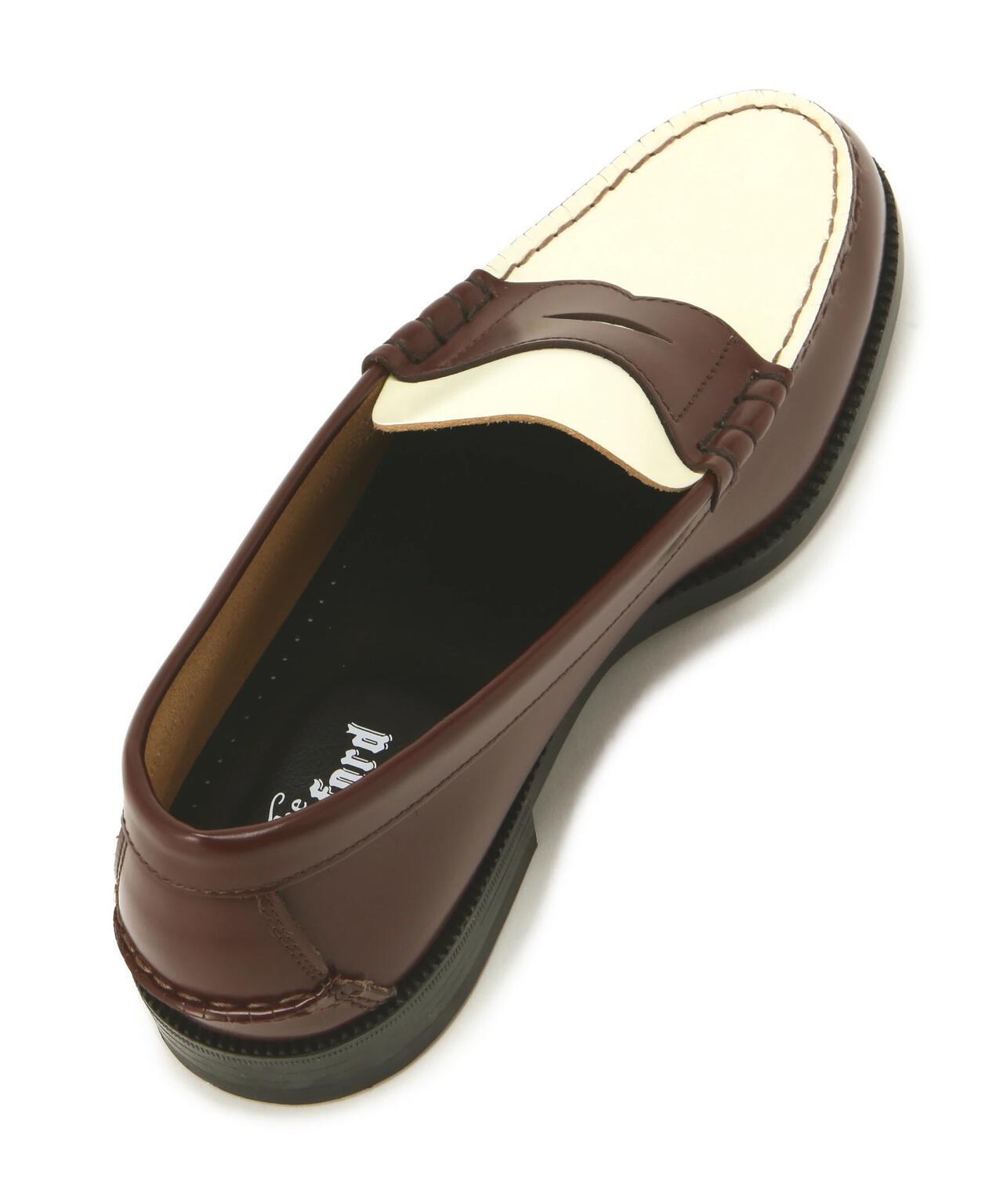 The Kenford Fineshoes 男士拼色樂福鞋 深棕色白色