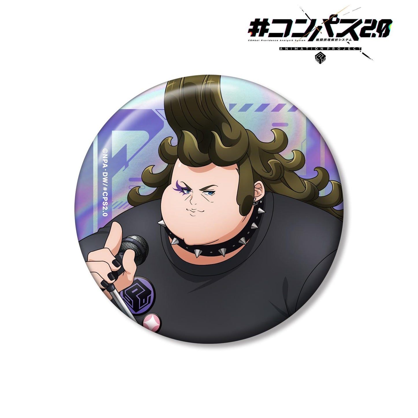 #COMPASS 2.0 戰鬥機理解析系統_新繪插畫 皮埃爾77世 搖滾樂隊ver. 75mm極光徽章