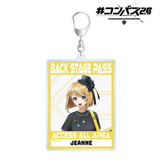 #COMPASS 2.0 戰鬥機理解析系統_新繪 貞德 搖滾樂隊ver. 後臺通行證風格大號亞克力鑰匙扣