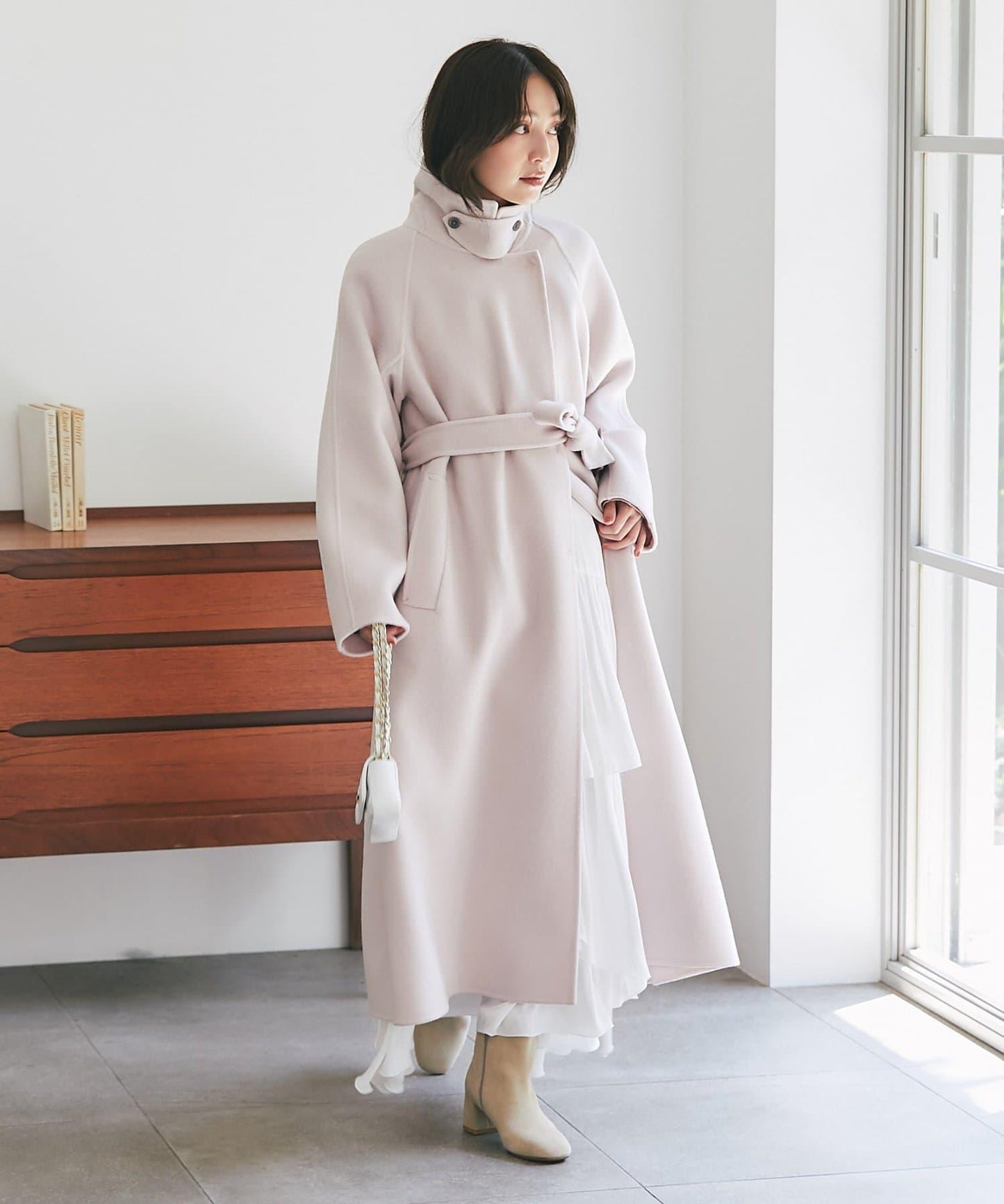 【優雅成熟女士風格大衣】雙面兩穿長款大衣
