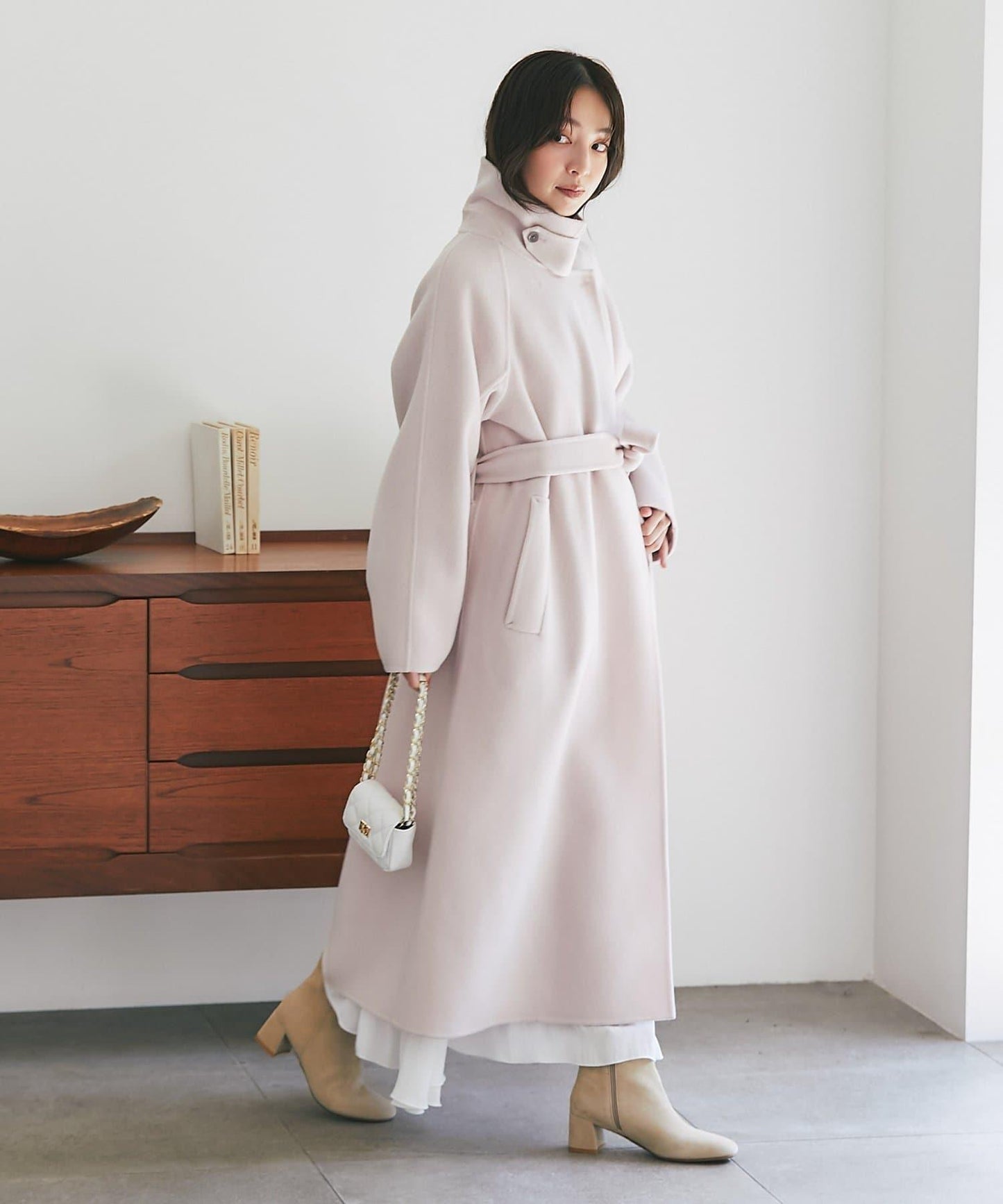 【優雅成熟女士風格大衣】雙面兩穿長款大衣