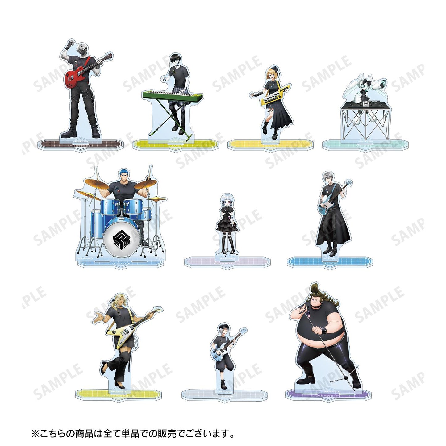 #COMPASS 2.0 戰鬥機理解析系統_新繪 Justice 搖滾樂隊ver. 大號亞克力立牌