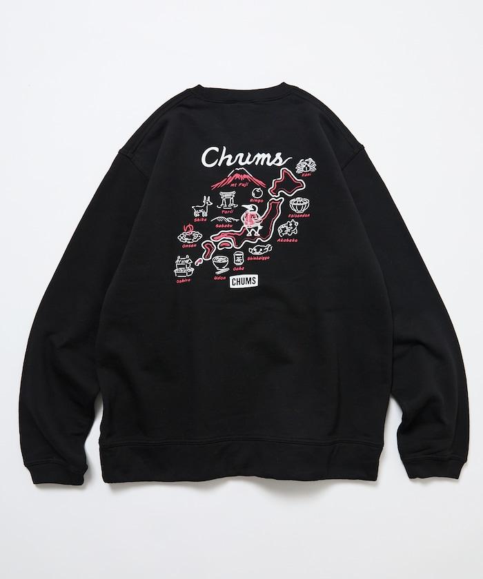 CHUMS×FREAK'S STORE 聯名刺繡夾克風格布比鳥背部印花圓領衛衣