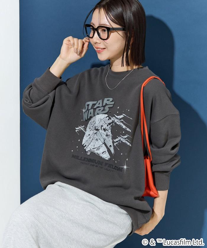 STAR WARS / スター・ウォーズ ビンテージ風 加工 フロント プリント(スウェット)【限定展開】