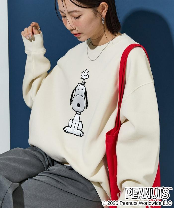 《史努比》緞面刺繡衛衣