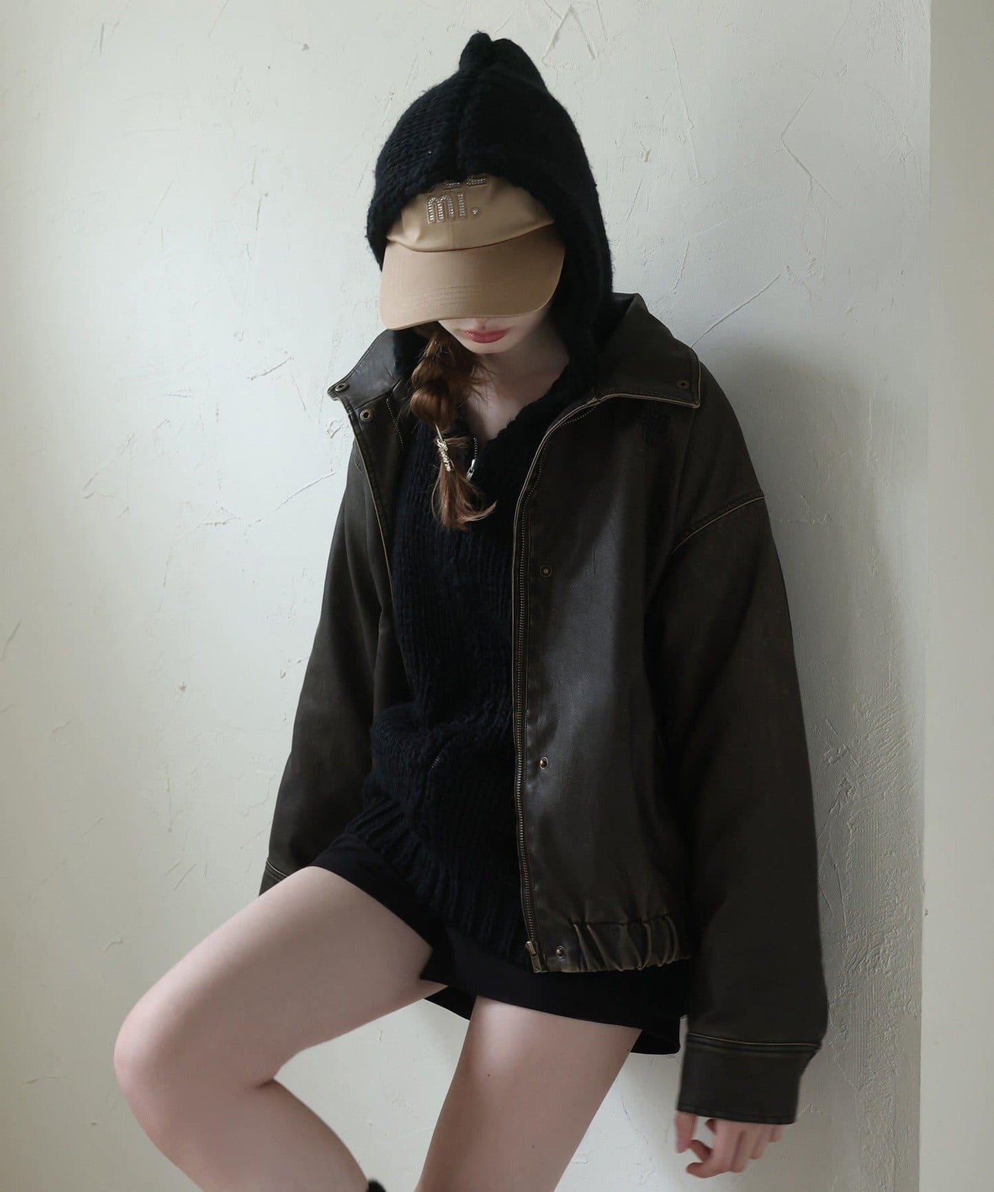 【Seemi.】粗針織連帽衫