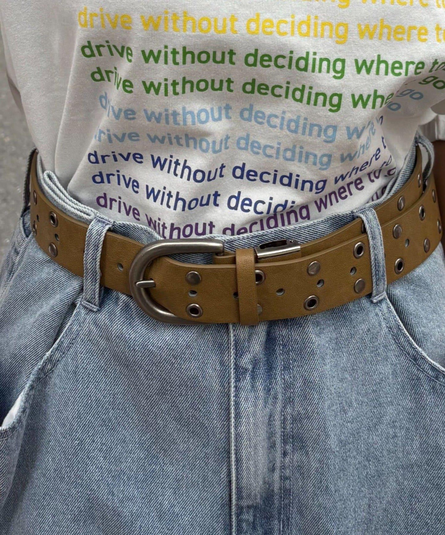 【UNISEX】鉚釘腰帶