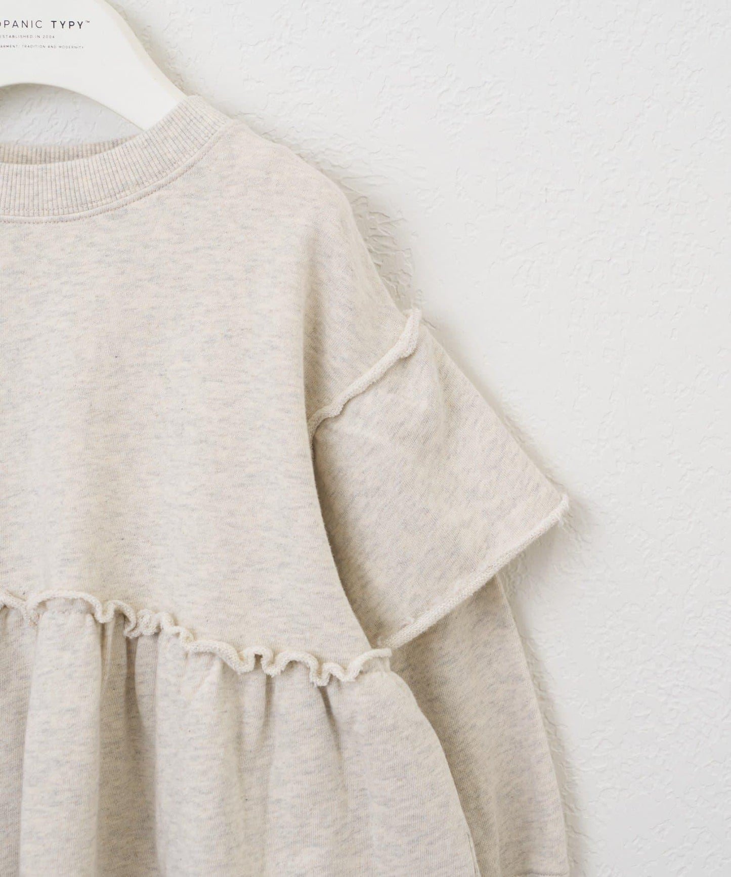 【KIDS】水洗工藝荷葉邊衛衣