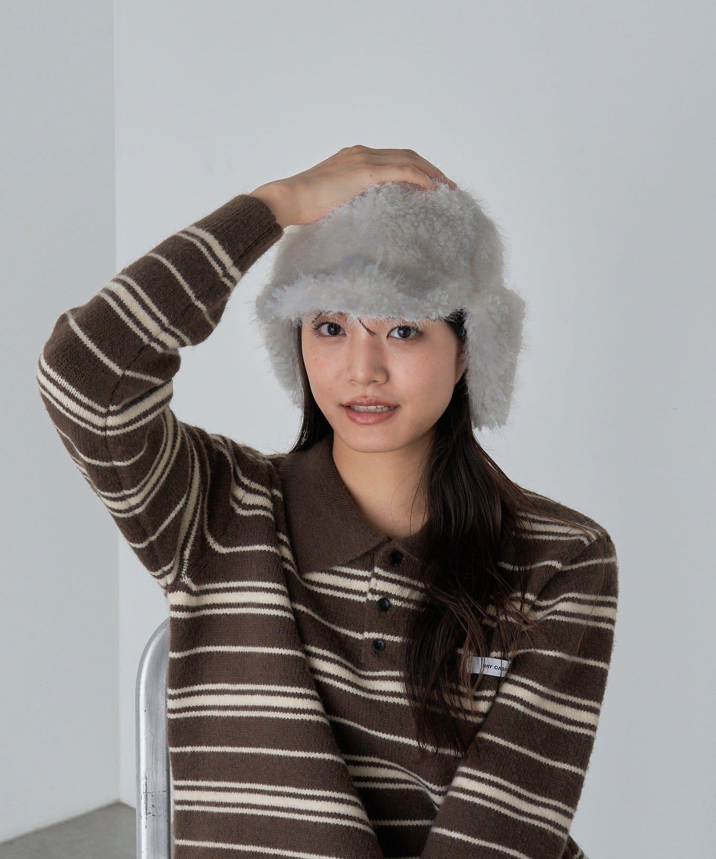 飛行員風格毛絨帽