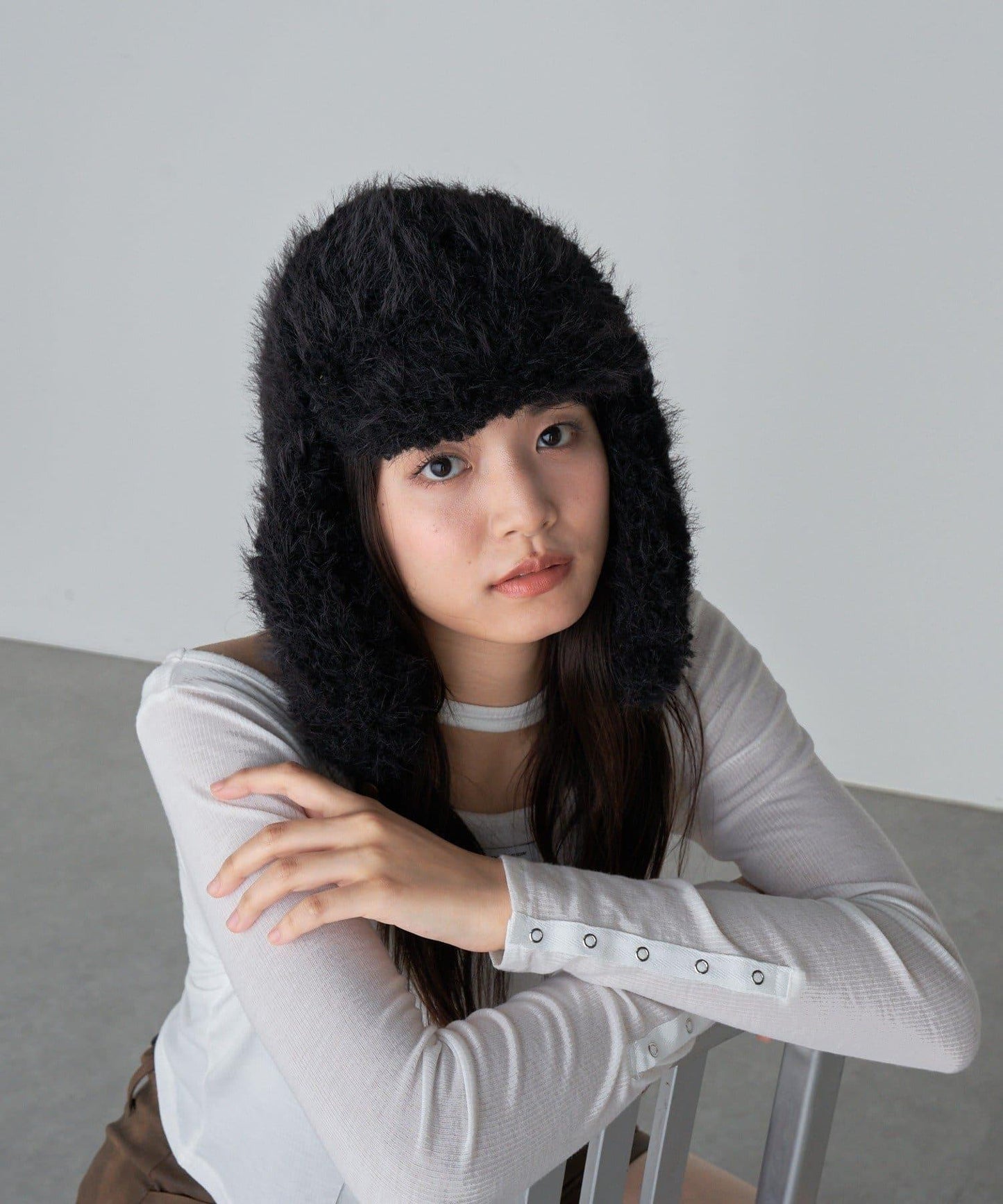 飛行員風格毛絨帽