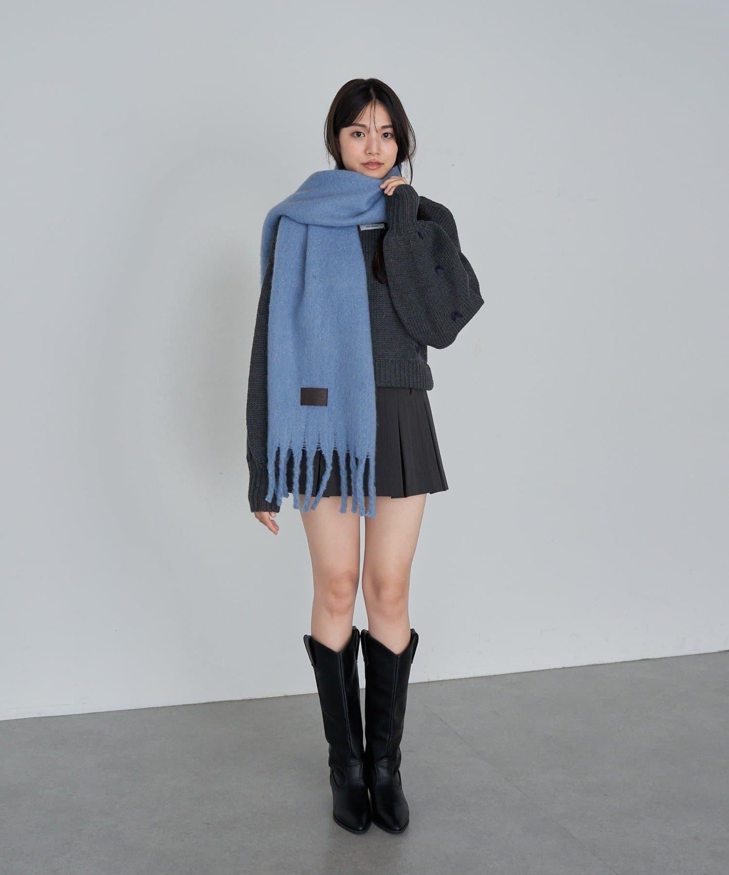 拉鍊式愛心圖案短款開衫