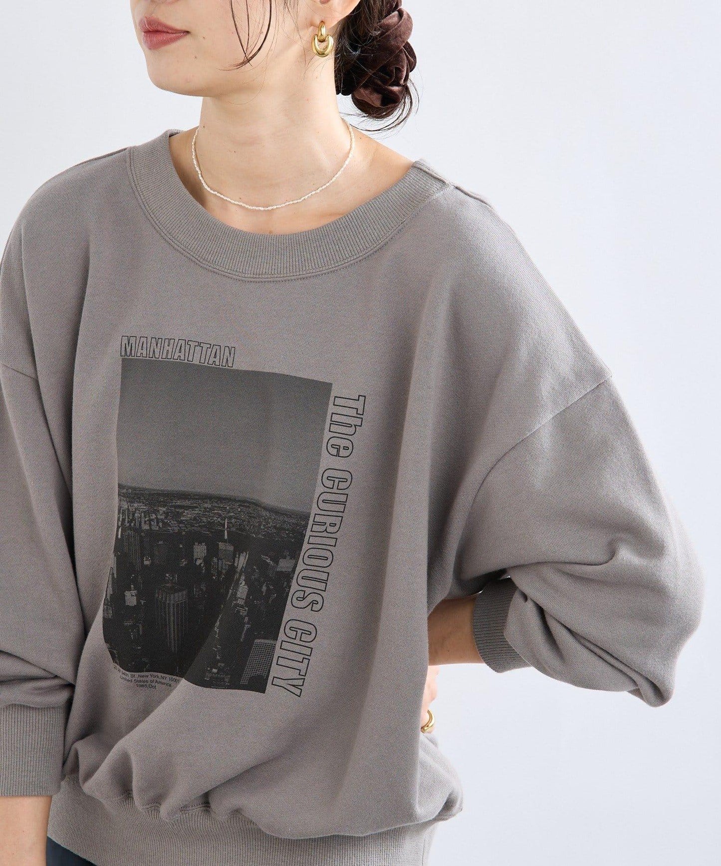 【大人休閒風】2way照片印花衛衣