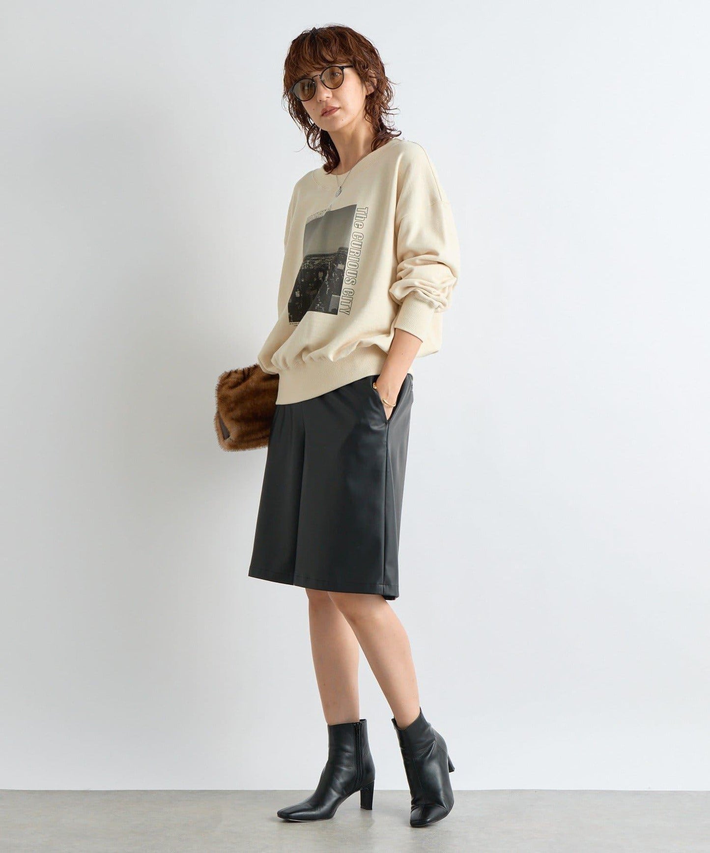 【大人休閒風】2way照片印花衛衣