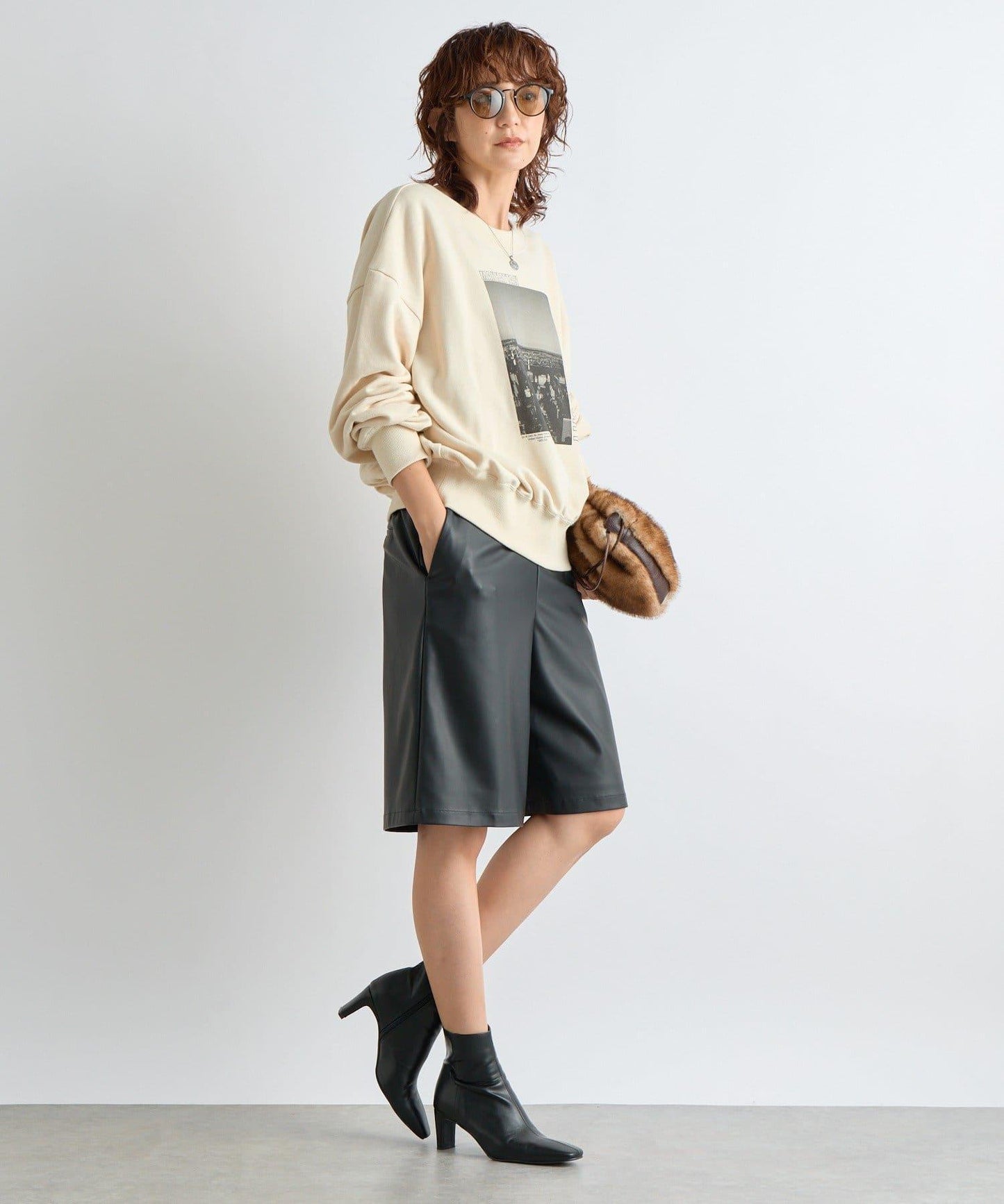 【大人休閒風】2way照片印花衛衣