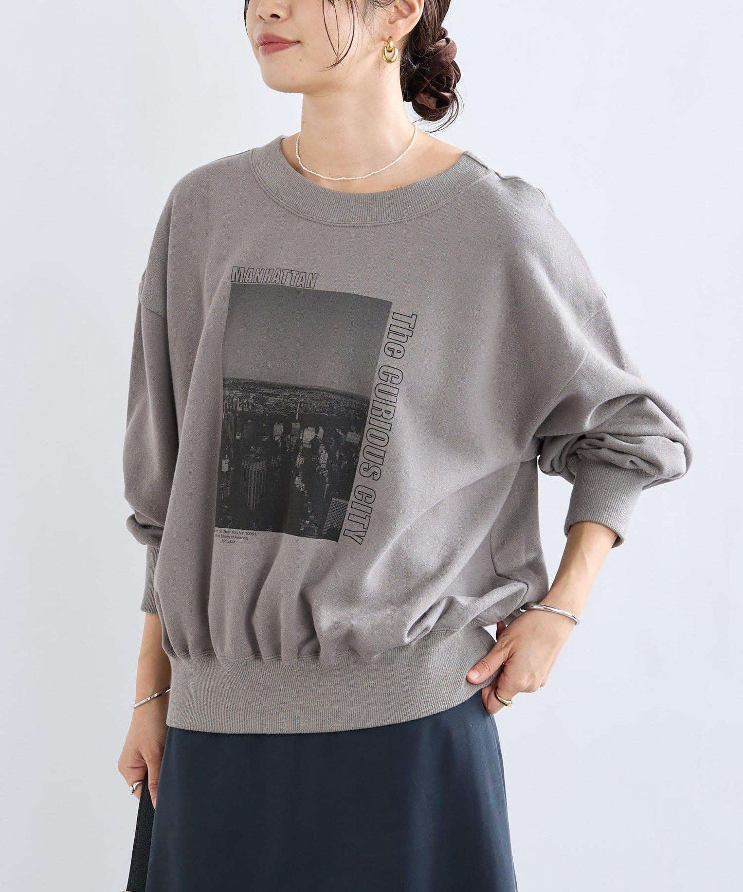 【大人休閒風】2way照片印花衛衣