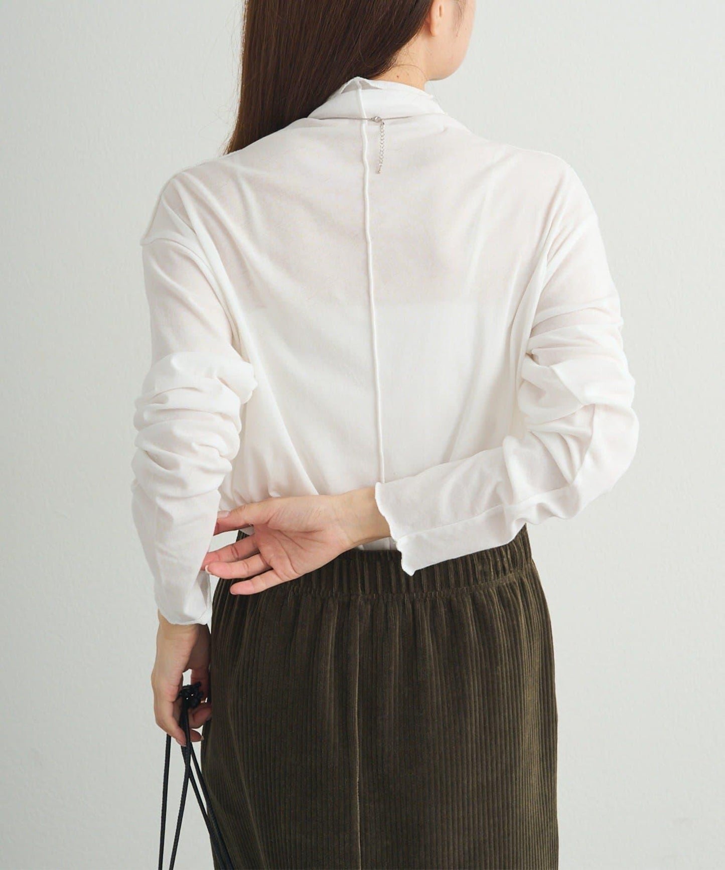 【25AW新色上市!】棉質透視高領T恤