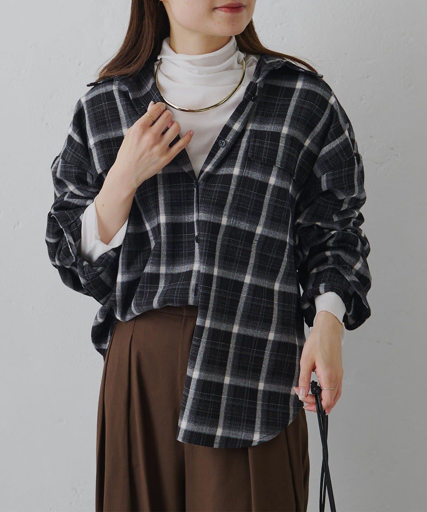 【25AW新色上市!】棉質透視高領T恤