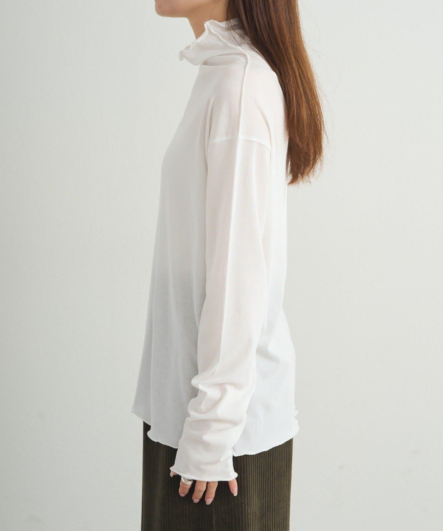 【25AW新色上市!】棉質透視高領T恤