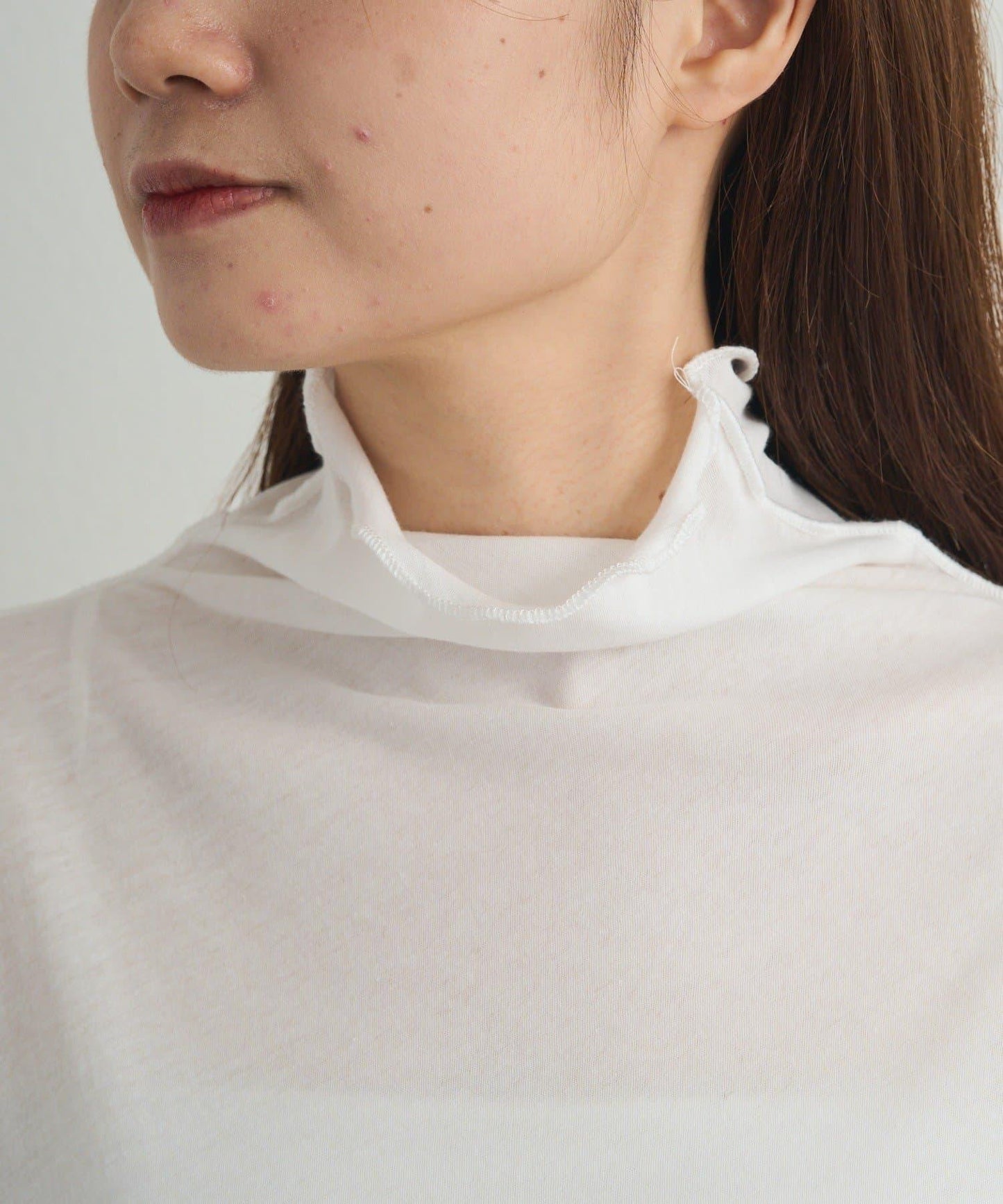 【25AW新色上市!】棉質透視高領T恤