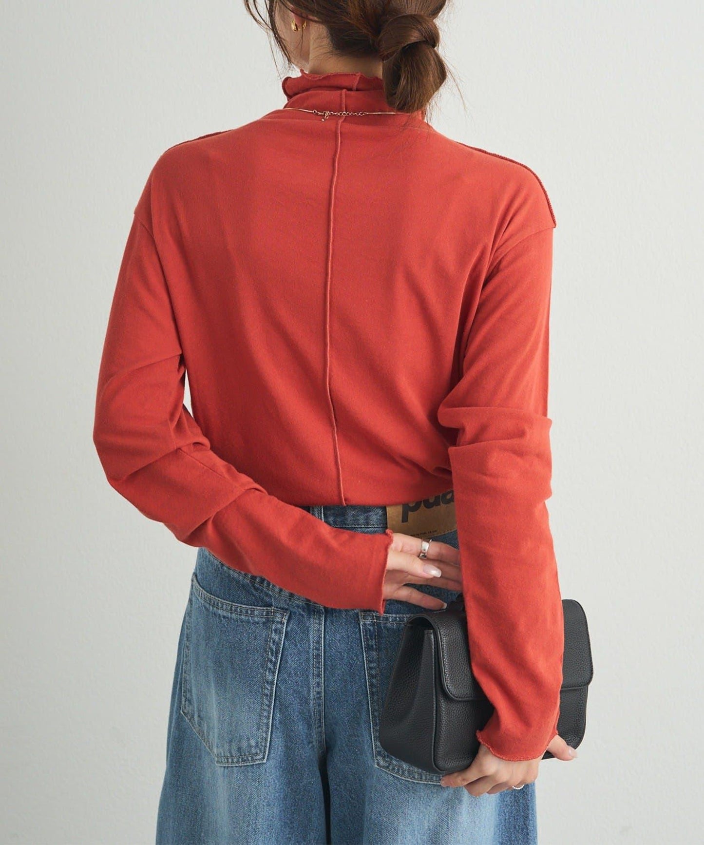 【25AW新色上市!】棉質透視高領T恤