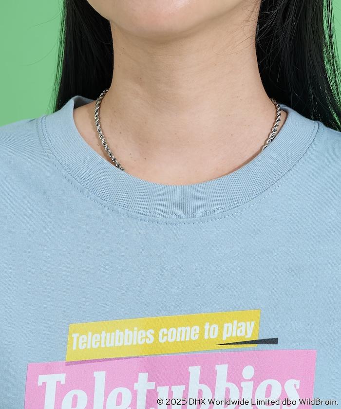 天線寶寶復古前印花長袖T恤