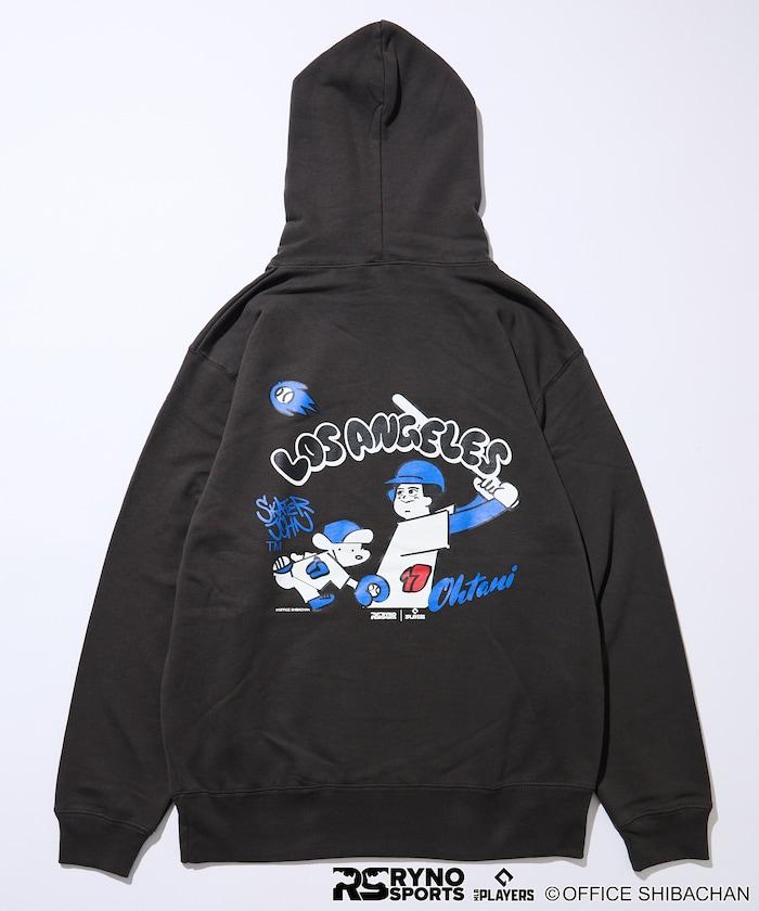 SKATER JOHN × RYNO SPORTS × MLB球員 大谷翔平擊球印花連帽衛衣