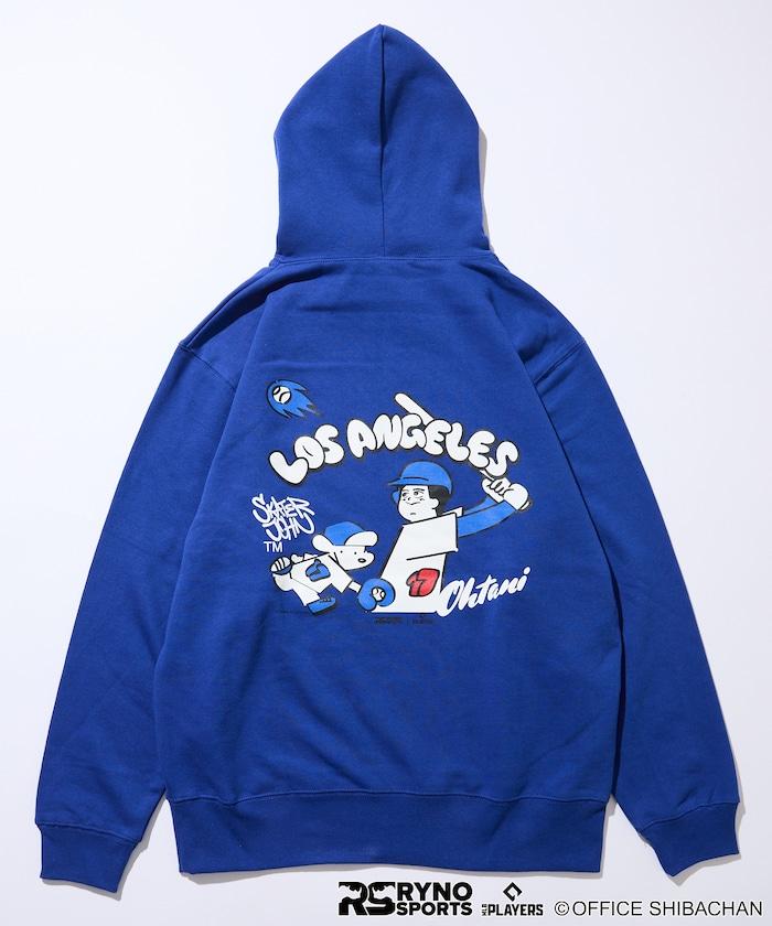 SKATER JOHN × RYNO SPORTS × MLB球員 大谷翔平擊球印花連帽衛衣