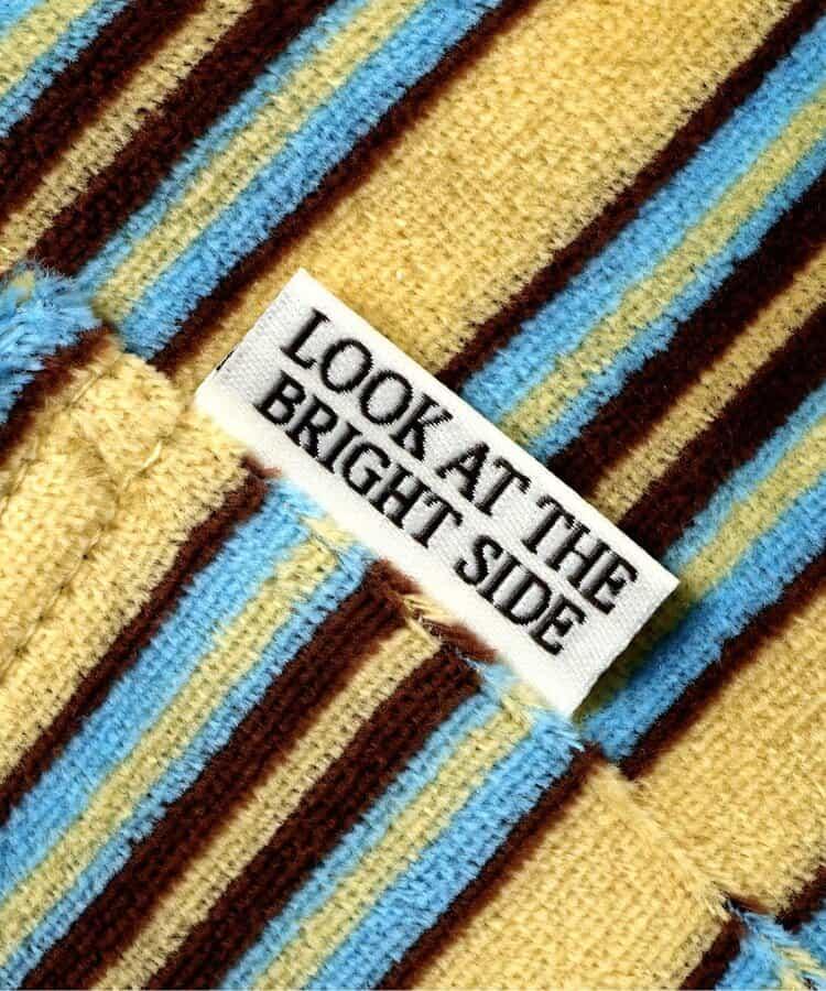 天鵝絨條紋長袖T恤