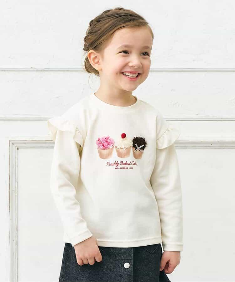 女孩圖案衛衣風格T恤