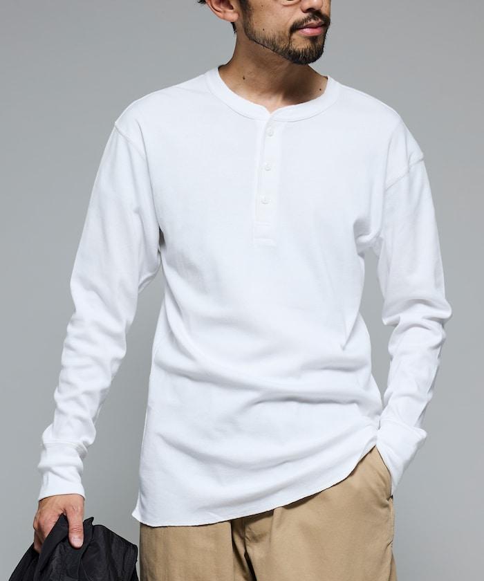 羅紋亨利領長袖套裝T恤