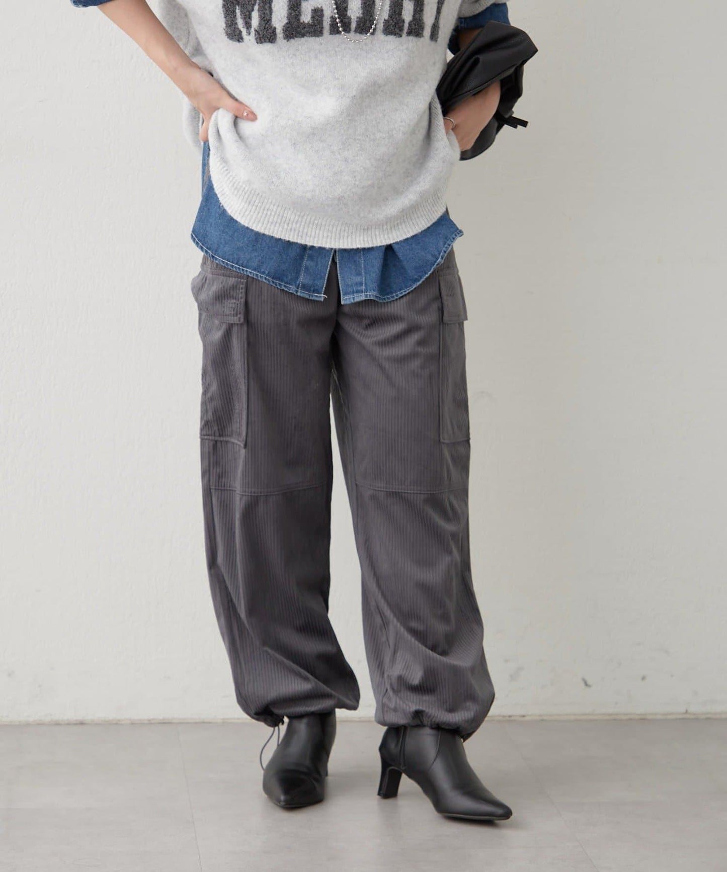 【RMAF】煤黑色工裝褲