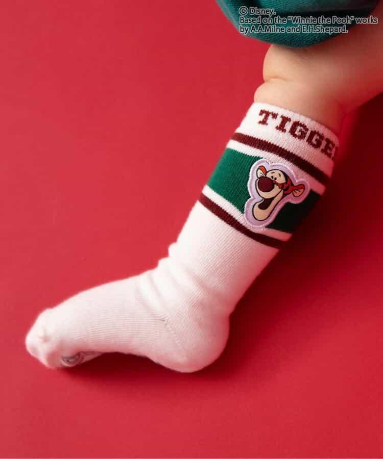 迪士尼角色 小熊維尼 嬰兒高筒襪