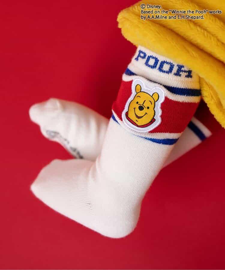 迪士尼角色 小熊維尼 嬰兒高筒襪