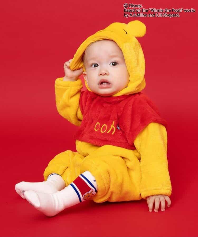 迪士尼角色 小熊維尼 嬰兒高筒襪
